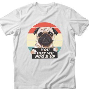 Funny pug dog shirt unisex for men woman